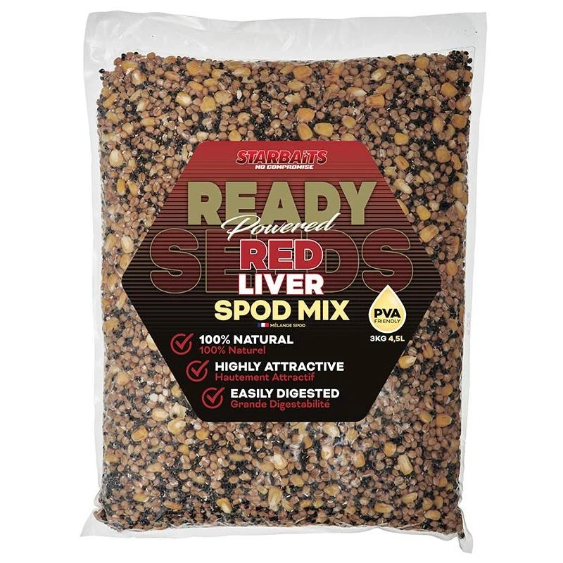 GRAINE PRÉPARÉE STARBAITS READY SEEDS RED LIVER 1 GRAINE PRÉPARÉE STARBAITS READY SEEDS RED LIVER