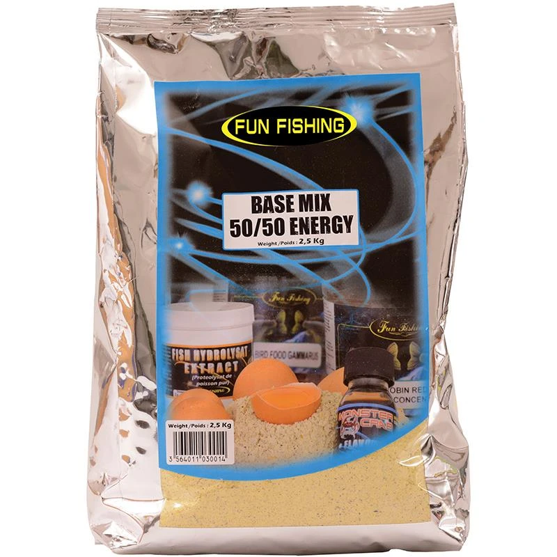 MIX FUN FISHING BASE MIX 50/50 ENERGY - 2.5KG 1 MIX FUN FISHING BASE MIX 50/50 ENERGY - 2.5KG